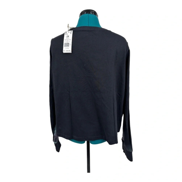 Adidas Holiday Graphics Crop Long Sleeve Tee NWT - Picture 5 of 8